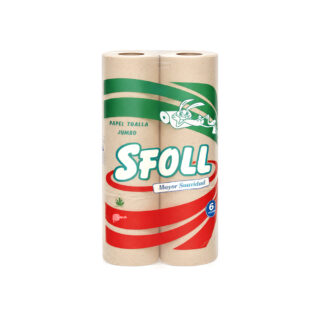 papel toalla jumbo ecológico rojo