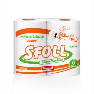 PAPEL HIGIÉNICO JUMBO BLANCO ECONÓMICO 140MT X6 ROLLOS