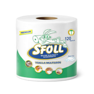 PAPEL TOALLA MULTIUSOS PREMIUM 120M MARCA SFOLL